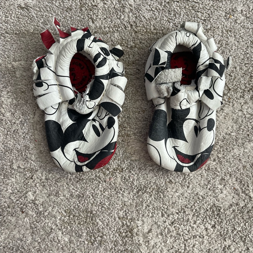 Freshly Picked Disney Mickey Mouse Baby Moccasin